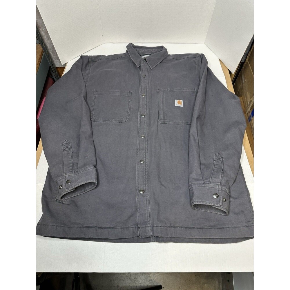 Carhartt Fleece Lined Shirt Jacket Size L
